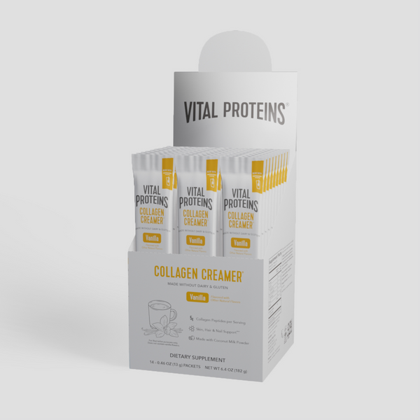 1_hero_creamer_vanilla-sp_600x Vital Proteins - Ванильный коллагеновый крем-добавка 14 пакетиков — изображение 1